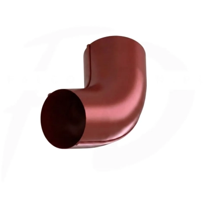 Kolano KROP STAL Ø100 mm pod zadany kąt – czerwony RAL 3009